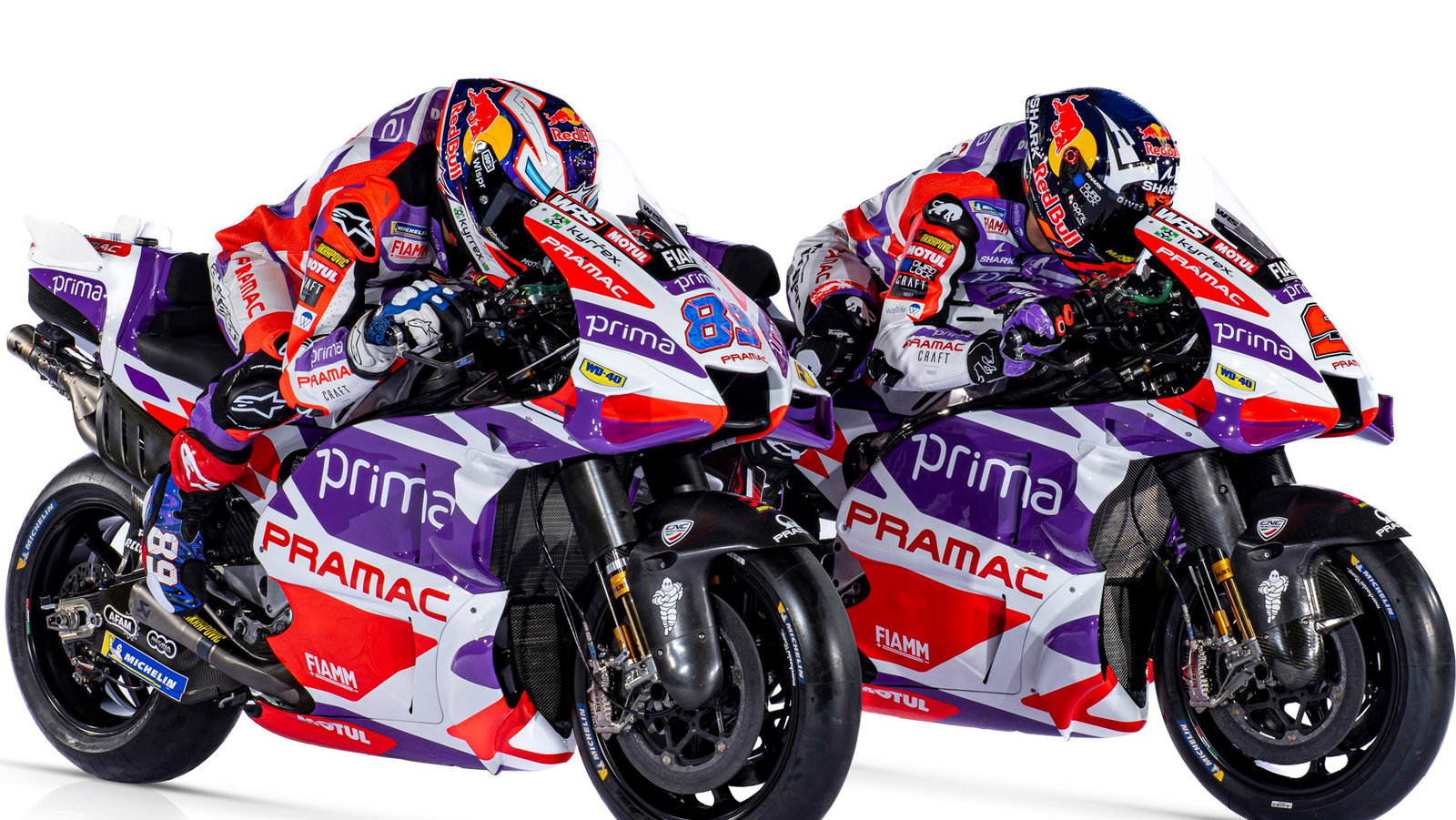 Jorge Martin, Johann Zarco, 2023 Pramac Ducati livery